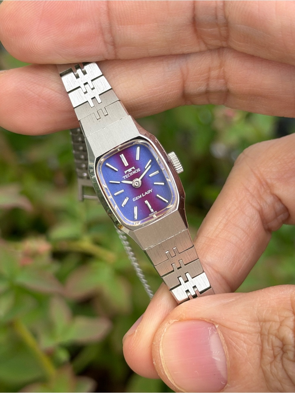 Vintage 1970s Technos Gem Lady P4D0650 Women’s Watch, Manual-Winding